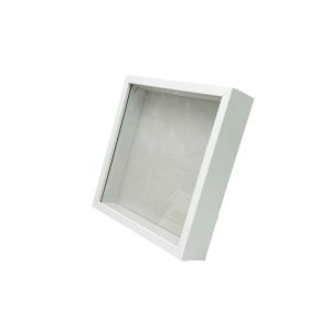 3D okvir za slike 22 × 22 cm (Bijeli) – dubina 4,5 cm