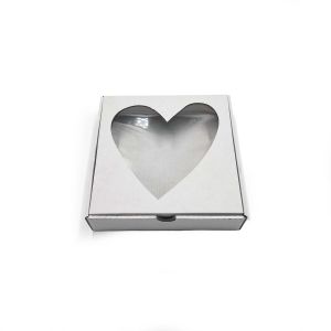 Kartonska kutija B91B s prozorom bijela 17x18x4cm