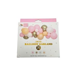 Balonska girlanda pastel roza set 2 m 30 balona