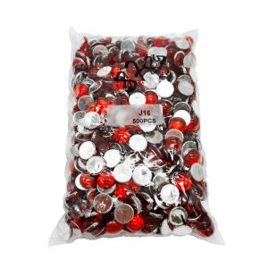 Cirkoni okrugli crveni glatki 16 mm - pakiranje 500 kom