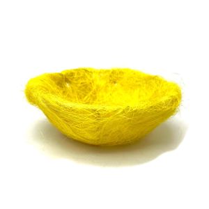 Dekorativno gnijezdo 17,5 × 6,5 cm – Žuta boja