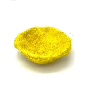 Dekorativno gnijezdo 17,5 × 6,5 cm – Žuta boja