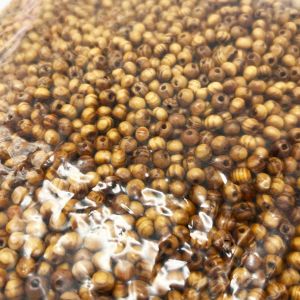 Drvene kuglice 5x6 mm 1 kg za izradu nakita, narukvica i krunica