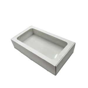 Kartonska kutija s prozorom 39x21x8.5cm - N46B-B - Bijela