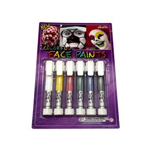 Boje za lice set 6 kom – Colorful face paints za djecu, maskenbal i karneval