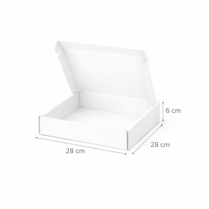 Kartonska kutija N109B 28x28x6 - Bijela