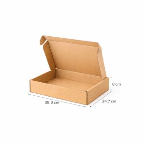 Kartonska kutija natur 38.3x24.7x8cm - N33, kutija za kolače, kutija za proizvode