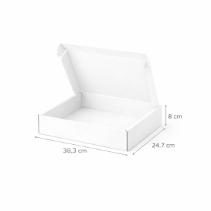 Kartonska kutija 38.3x24.7x8cm bijela 2