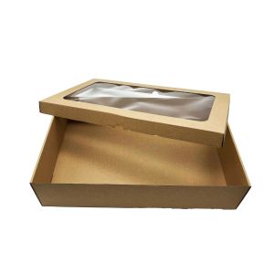 Kartonska kutija N127 48x29.5x11 cm - s poklopcem i prozorom