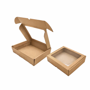 Kartonska kutija s prozorom 27,5x24,5x7 cm (N94N) – za kolače, kekse, poklon pakete