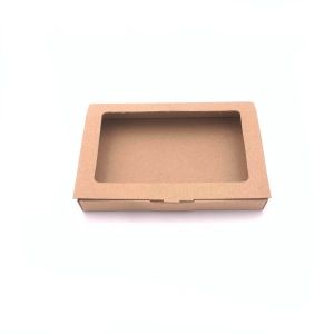 Kartonska kutija s prozorom 17x11.5x2 cm (B7) – za kolače, kekse i poklon pakiranja