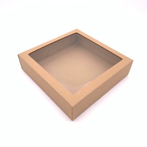 Kartonska kutija s prozorom 23x23,5x6 cm (N41F)