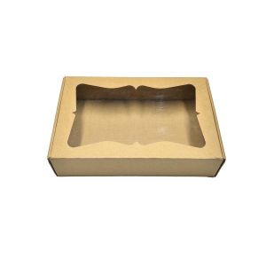 Kartonska kutija s prozorom 31,5x20,5x7 cm (N48) NATUR
