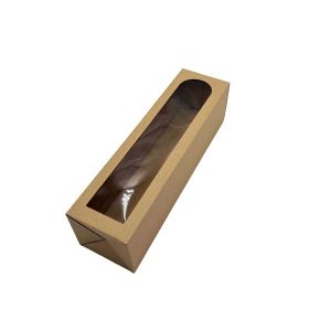 Kartonska kutija s prozorom 9x9x33 cm (N70C) – za pakiranje boca, svijeća i poklon proizvoda