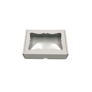 Kartonska kutija s prozorom bijela 19.5x13.5x5.5 cm (N101B)
