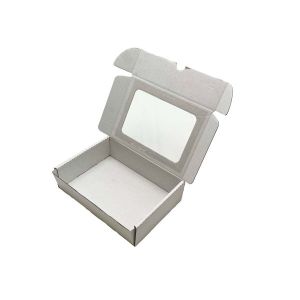 Kartonska kutija s prozorom bijela 19,5x13,5x5 cm (N96B) Bijela