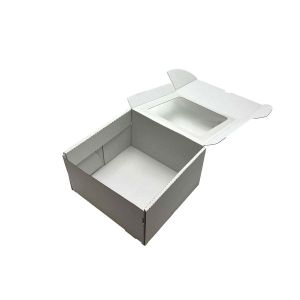 Kartonska kutija s prozorom bijela 22x20,5x12 cm (N89B) 2