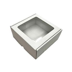 Kartonska kutija s prozorom bijela 22x20,5x9 cm (N90B) 1