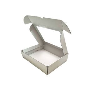 Kartonska kutija s prozorom bijela 27,5x24,5x7 cm (N94B)  2