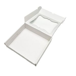 Kartonska kutija s prozorom bijela 28x24x7,5 cm (N99B) 2