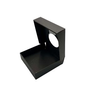 Kartonska kutija s prozorom crna 23x23x6 cm (N64C) – za kolače, sushi i poklon pakete