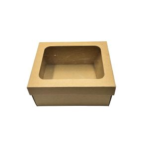 Kartonska kutija s prozorom i poklopcem 23x19x10 cm (N47D) 2