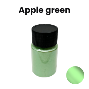 Pigment u prahu s bisernim efektom za epoksi smolu 10 g – Jabučno zelena (Apple Green)