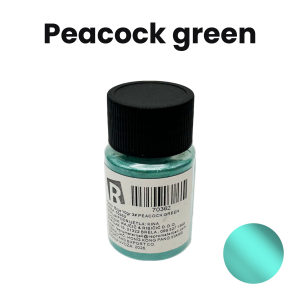 Pigment u prahu s bisernim efektom za epoksi smolu 10 g – Paunovo zelena (Peacock Green)