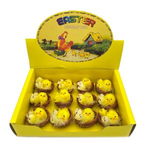 Pilići dekorativni u gnijezdu - set 12kom
