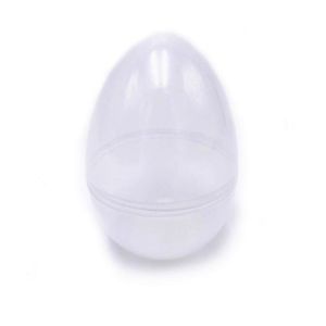 Prozirno plastično PVC jaje 11 x 7 cm rastavno za punjenje i uskrsne dekoracije