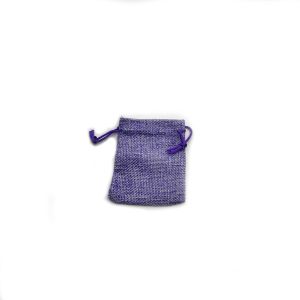 Platnena ljubičasta vrećica mini 7x9cm 