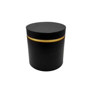 Poklon kutija cilindar 3/1 (19x19 cm) – crne dekorativne kutije 