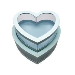 Poklon kutija srce s prozorom 2/1 (34.5x31x11.1 cm) 