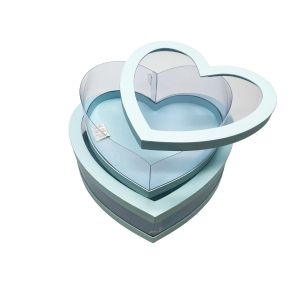 Poklon kutija srce s prozorom 2/1 (34.5x31x11.1 cm) 