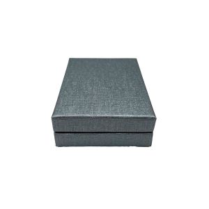 Poklon kutija za nakit 11×8×3,5 cm – Siva sa zlatnom crtom