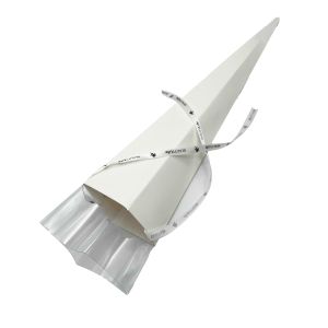 Poklon omot za ružu s prozorom – Bijeli 53 x 12 cm