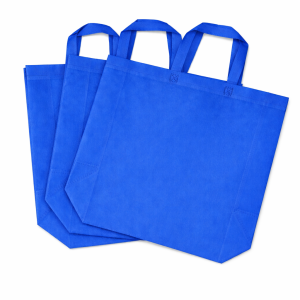 Promo vrećica s ručkama 35x45 cm – netkani polipropilen za tisak – plava