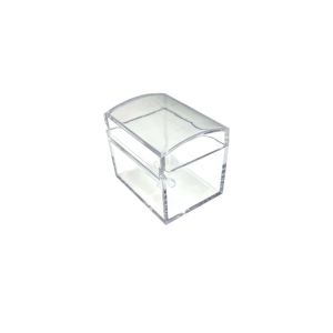 PVC kutijica s poklopcem – pravokutna 6.4x5.5 cm, prozirna