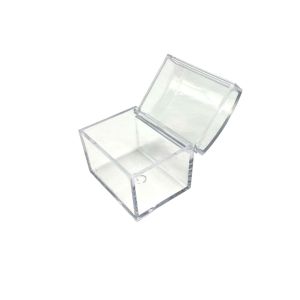PVC kutijica s poklopcem – pravokutna 6.4x5.5 cm, prozirna