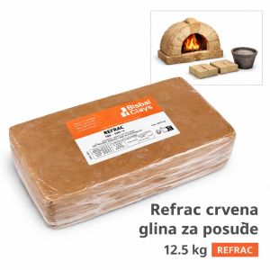 Refrac crvena glina za posuđe 12.5 kg REFRAC