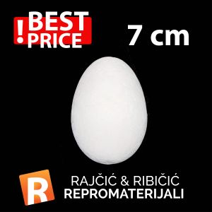 Stiropor jaje 7 cm – Kreativna osnova za uskrsne dekoracije i rukotvorine