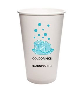 Papirnate čaša za hladne I tople napitke 500mL (pakiranje 30 komada)