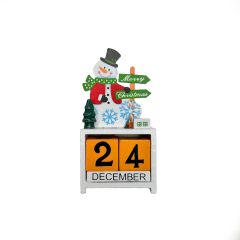 Božićni kalendar (bijeli, snjegović)