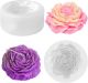 Silikonski kalup za svijeće 105g 8x3cm - Peony cvijet manji
