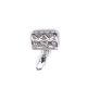 Srebrna baza za privjesak 1,5x1 cm – Elegantni dizajn srca, 0,960 g
