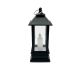 Crni dekorativni LED fenjer 12 x 5 cm