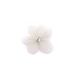 Dekorativni cvjetić od tkanine bijeli 
