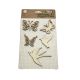 Drveni dekorativni oblici – leptiri i ptice (set 5 kom) -  za scrapbooking