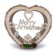 Drvena Božićna dekoracija - srce