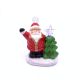 Keramički fenjer s LED svjetlom, Božićna kućica svjetleća, Keramički božićni ukras 12x13,50cm